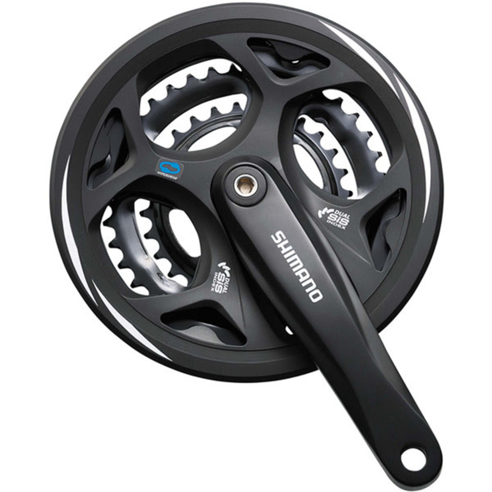Shimano FC-M311 Altus Square Taper Chainset 48/38/28T With Chainguard 175 mm