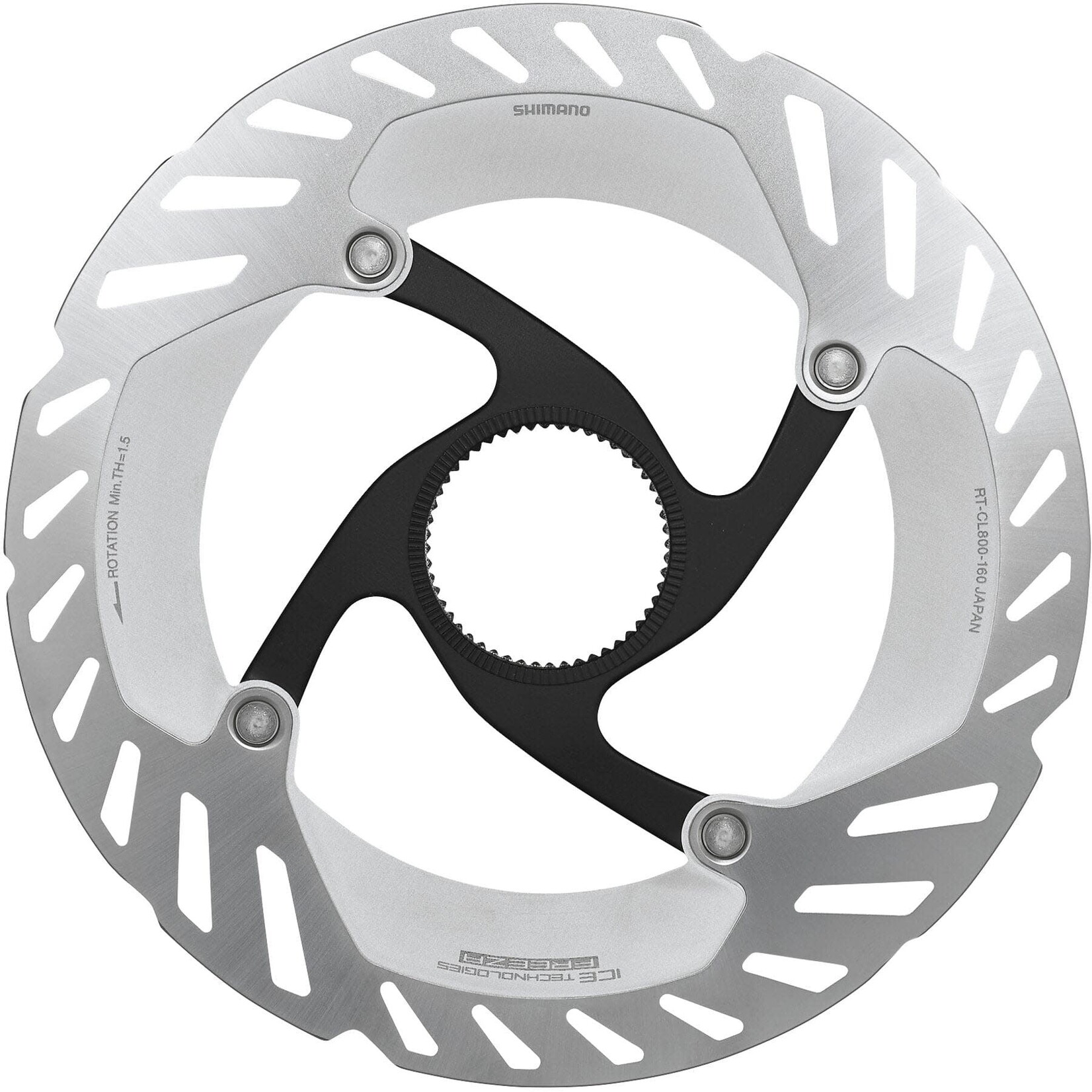 Shimano Disc rotor RT-CL800 Ice Tech FREEZA  With Internal Lockring 160 mm