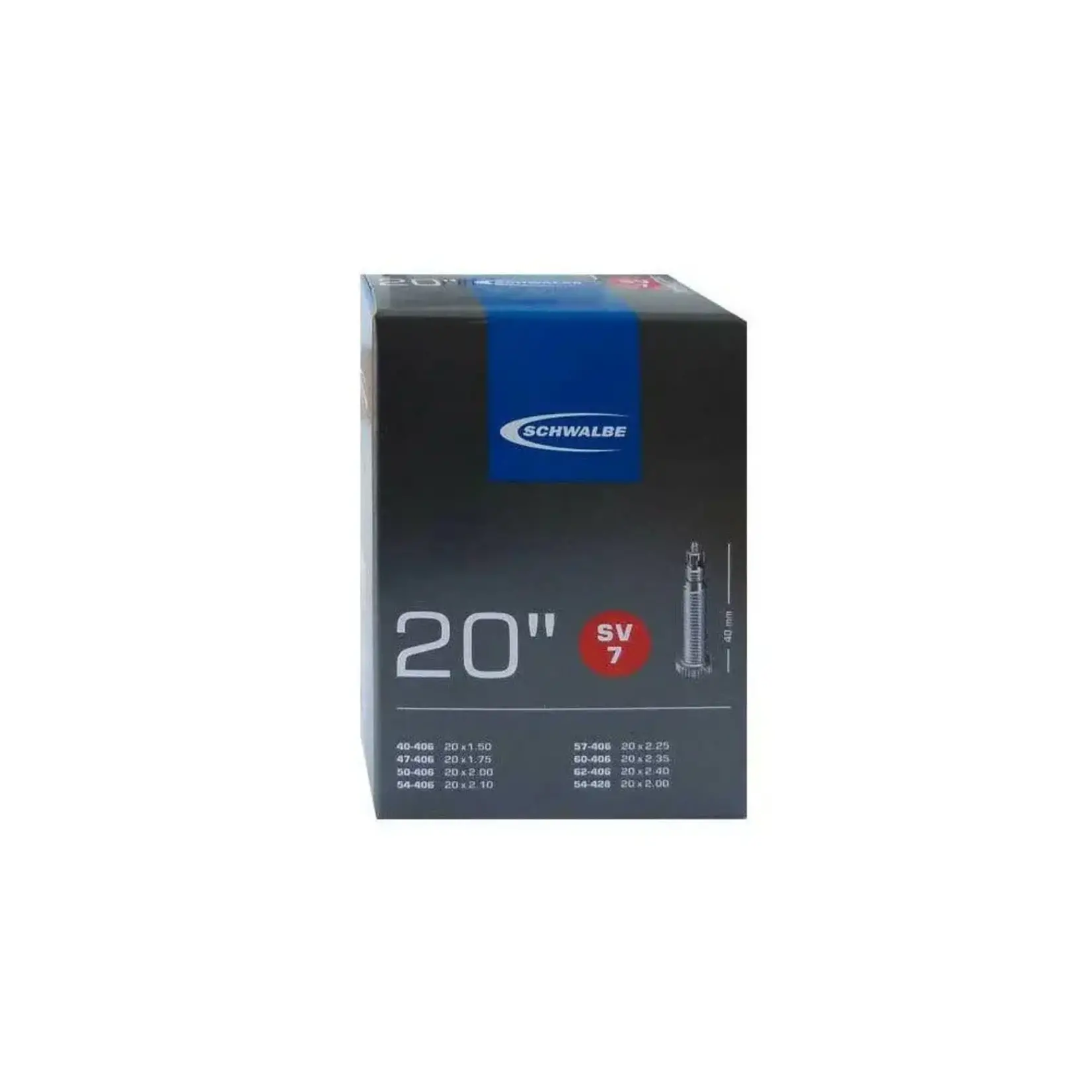 Schwalbe Tubes 20" x  1.50 - 2.40 P/V