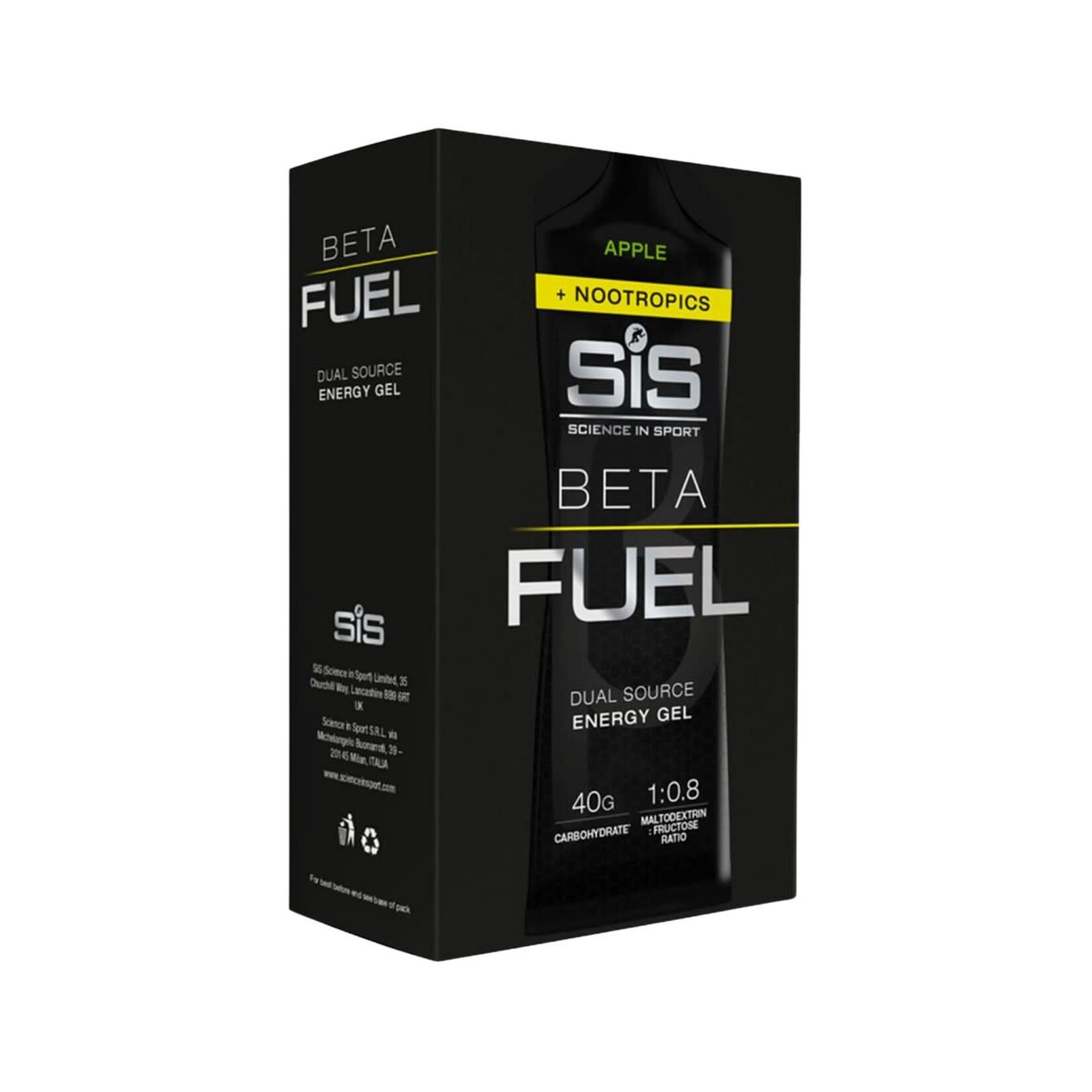 SiS Beta Fuel Energy Gel +Nootropics - box of 6 gels