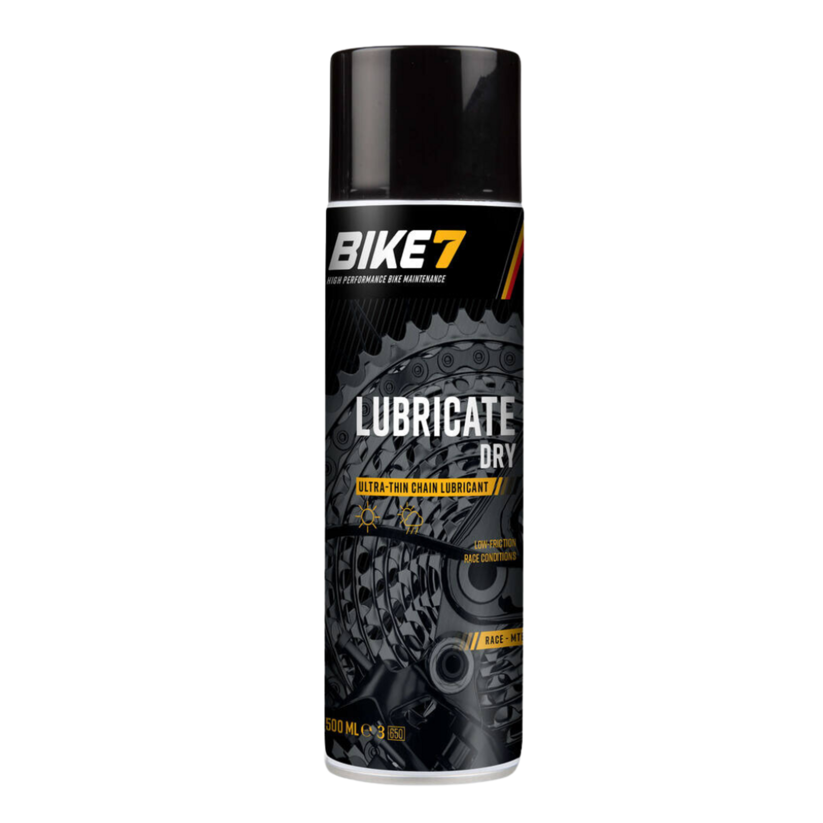 Bike7 Dry Chain Lube For Dry And Dusty Weather Spray Can 500ml