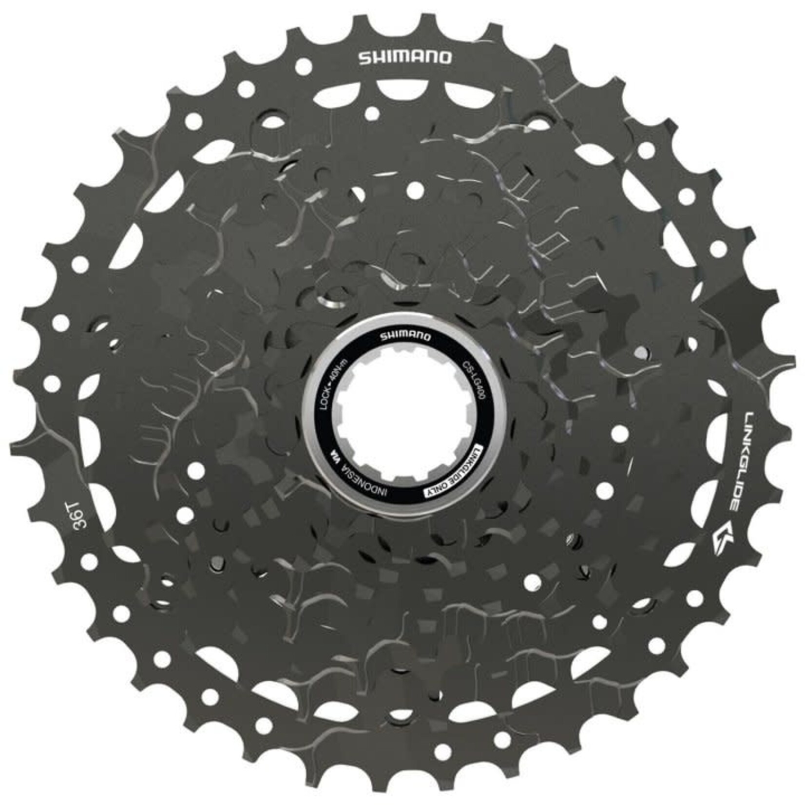 Shimano CS-LG400-9 CUES Link Glide cassette, 9-speed, 11 - 36T