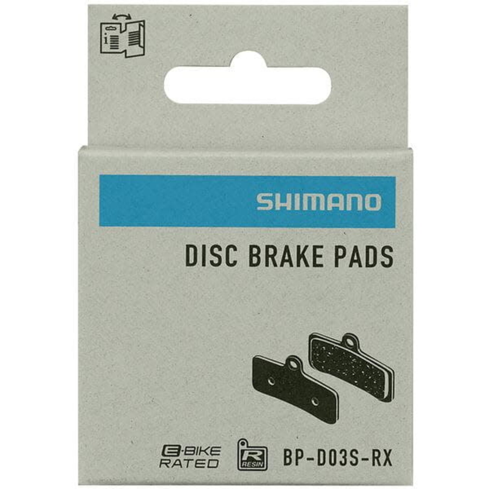 Shimano D03S-RX Disc Pads And Spring Resin Pad Steel Back