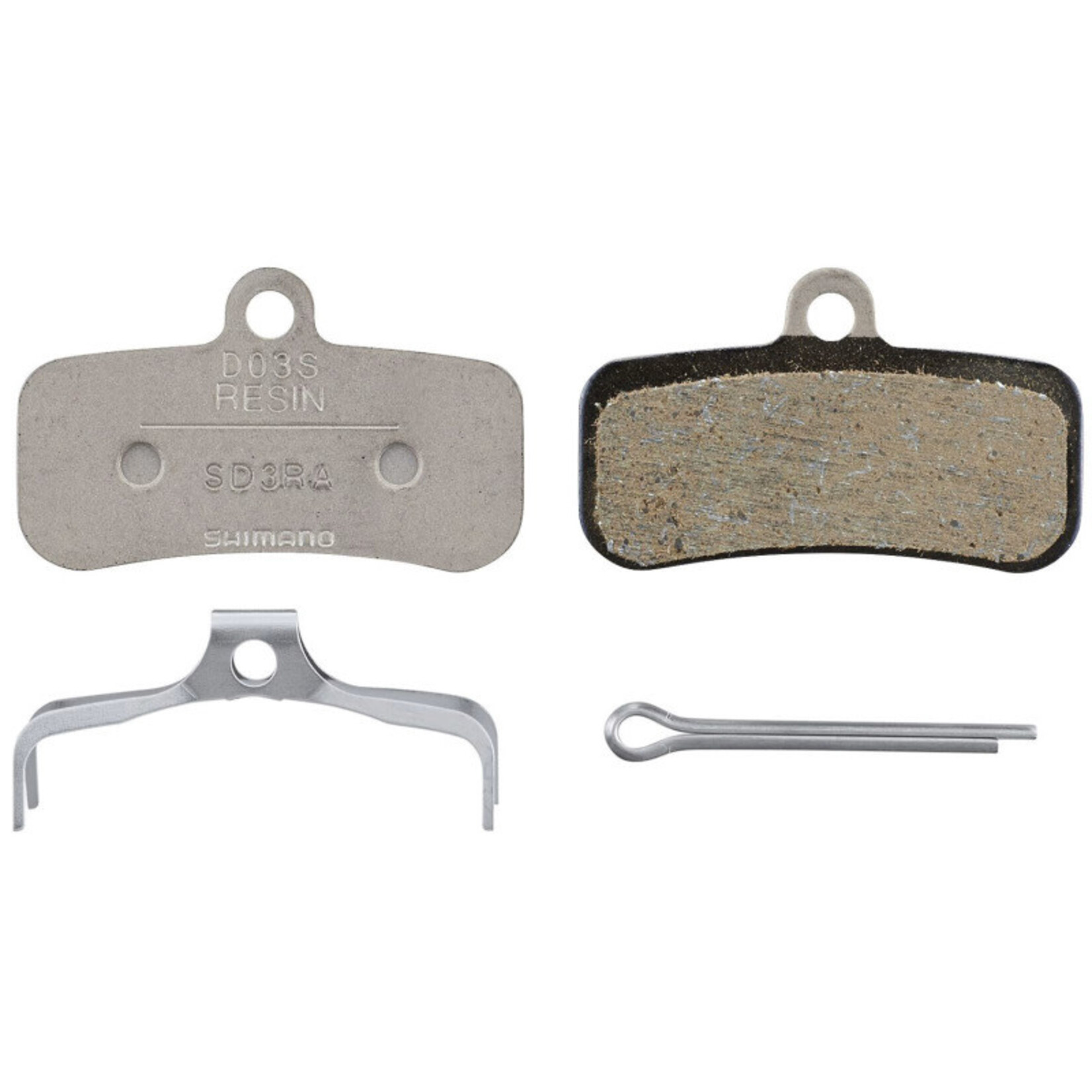 Shimano D03S-RX Disc Pads And Spring Resin Pad Steel Back