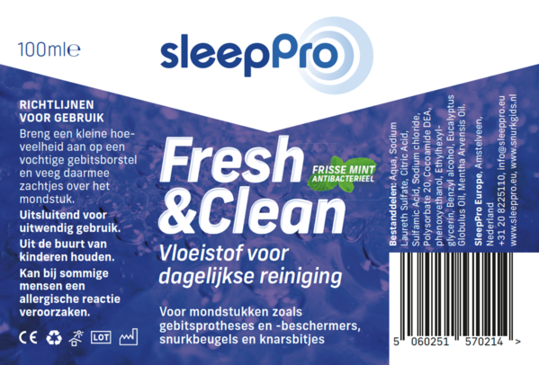 Sleeppro SleepPro Fresh & Clean Dagelijkse Reinigingsgel - 100ml