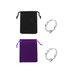 Generise Generise Acusnore Sterling Zilver 2 Drukpunten Snurkring - Maat Medium Generise Generise Acusnore Sterling Zilver 2 Drukpunten Snurkring - Maat Medium