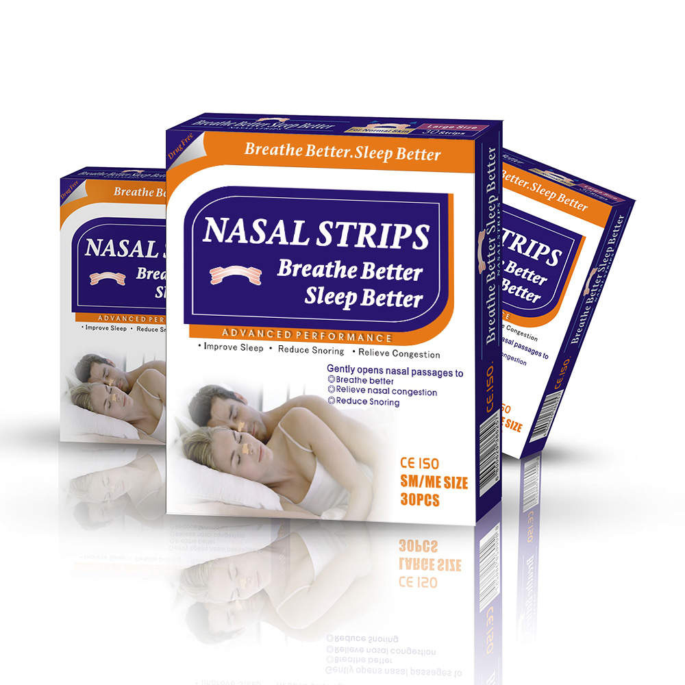Nasal Strips Breathe better Large - 30 neuspleisters afbeelding