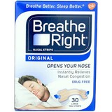 Breathe Right Breathe Right Nasal Strips Natural Large - 30 pleisters Breathe Right Breathe Right Nasal Strips Natural Large - 30 pleisters