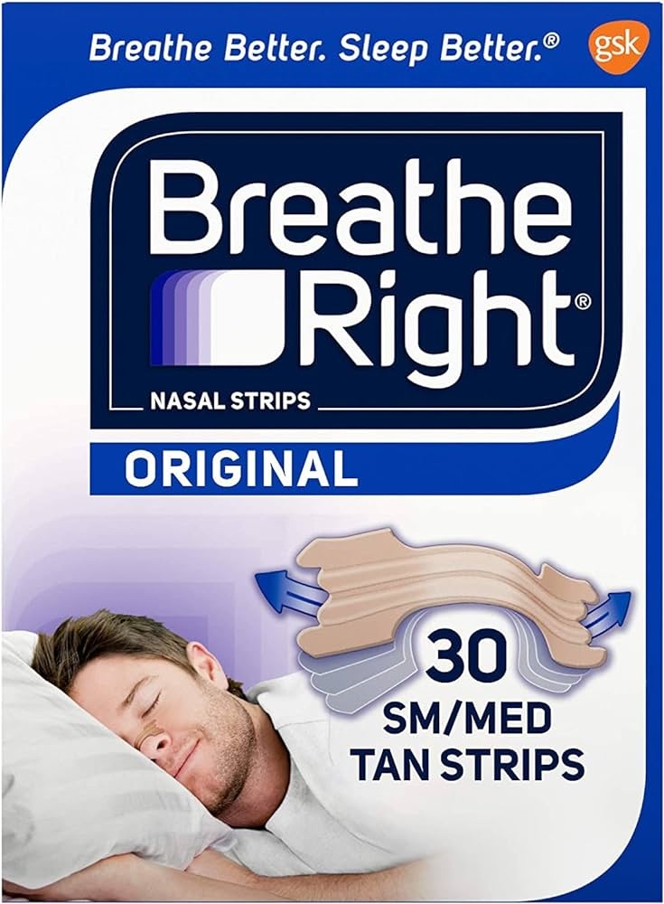 Breathe Right Nasal Strips Natural Small/Medium - 30 pleisters afbeelding