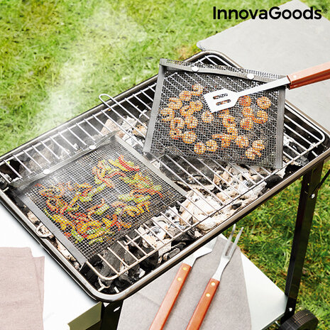 InnovaGoods InnovaGoods Grillnetzakken Barbecue, 2 stuks - 24 x 28 cm InnovaGoods InnovaGoods Grillnetzakken Barbecue, 2 stuks - 24 x 28 cm