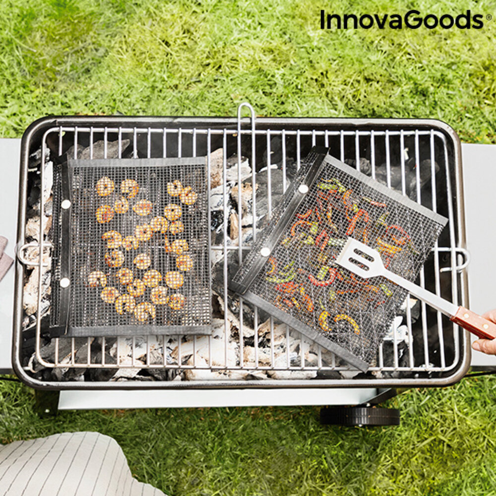 InnovaGoods InnovaGoods Grillnetzakken Barbecue, 2 stuks - 24 x 28 cm InnovaGoods InnovaGoods Grillnetzakken Barbecue, 2 stuks - 24 x 28 cm