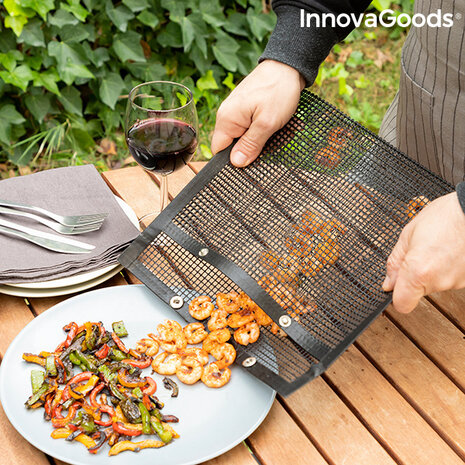 InnovaGoods InnovaGoods Grillnetzakken Barbecue, 2 stuks - 24 x 28 cm InnovaGoods InnovaGoods Grillnetzakken Barbecue, 2 stuks - 24 x 28 cm