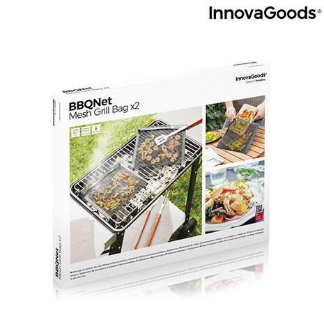 InnovaGoods InnovaGoods Grillnetzakken Barbecue, 2 stuks - 24 x 28 cm InnovaGoods InnovaGoods Grillnetzakken Barbecue, 2 stuks - 24 x 28 cm