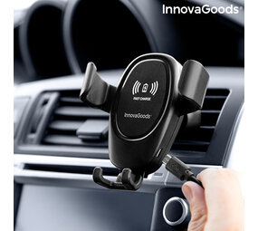 InnovaGoods InnovaGoods Telefoonhouder Met Draadloze Oplader - 9 x 10 x 10 cm InnovaGoods InnovaGoods Telefoonhouder Met Draadloze Oplader - 9 x 10 x 10 cm