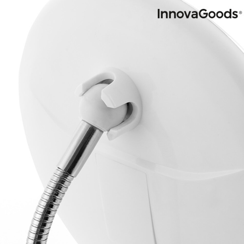 InnovaGoods InnovaGoods LED Spiegel Met Flexibele Arm & Zuignap - 20 cm InnovaGoods InnovaGoods LED Spiegel Met Flexibele Arm & Zuignap - 20 cm