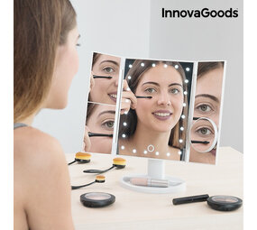 InnovaGoods InnovaGoods 4-in-1 Cosmetische Spiegel, LED - 18 x 29 x 12 cm