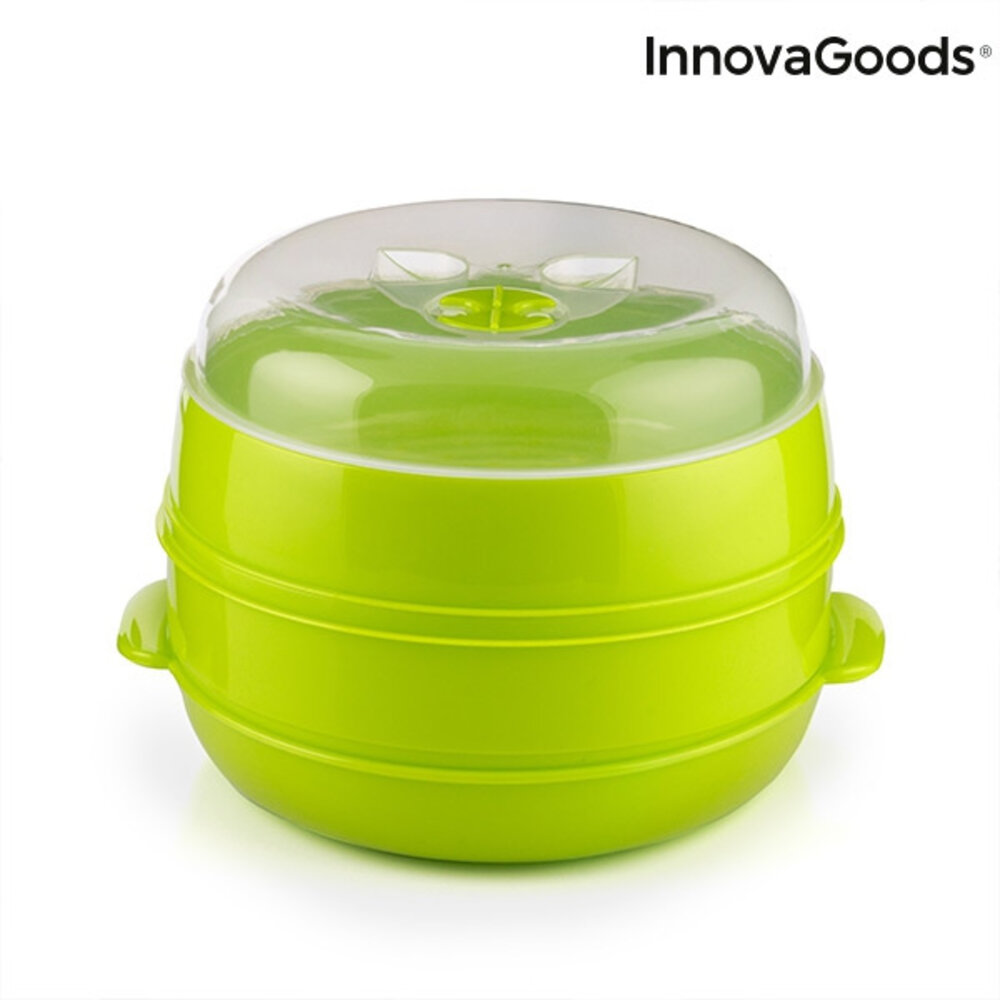 InnovaGoods InnovaGoods Fresh Dubbele Magnetron-Stomer - 22 x 12/17 cm InnovaGoods InnovaGoods Fresh Dubbele Magnetron-Stomer - 22 x 12/17 cm