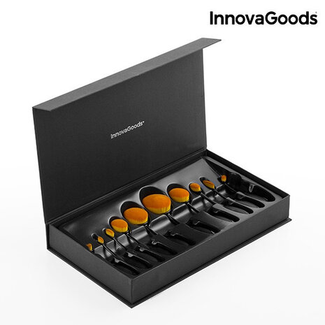 InnovaGoods InnovaGoods Ovale Make-Up Borstelset - 11-delig InnovaGoods InnovaGoods Ovale Make-Up Borstelset - 11-delig