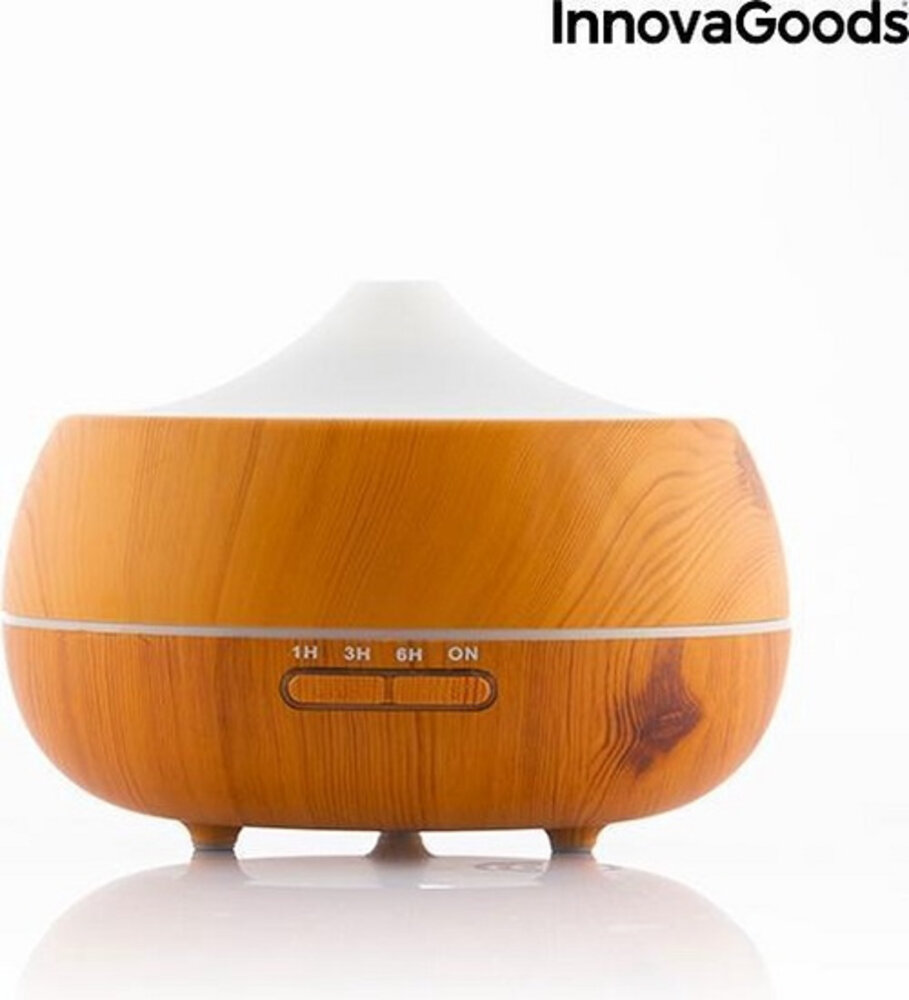 InnovaGoods InnovaGoods Houteffect Luchtbevochtiger Met Aromatherapie - 300 ml InnovaGoods InnovaGoods Houteffect Luchtbevochtiger Met Aromatherapie - 300 ml