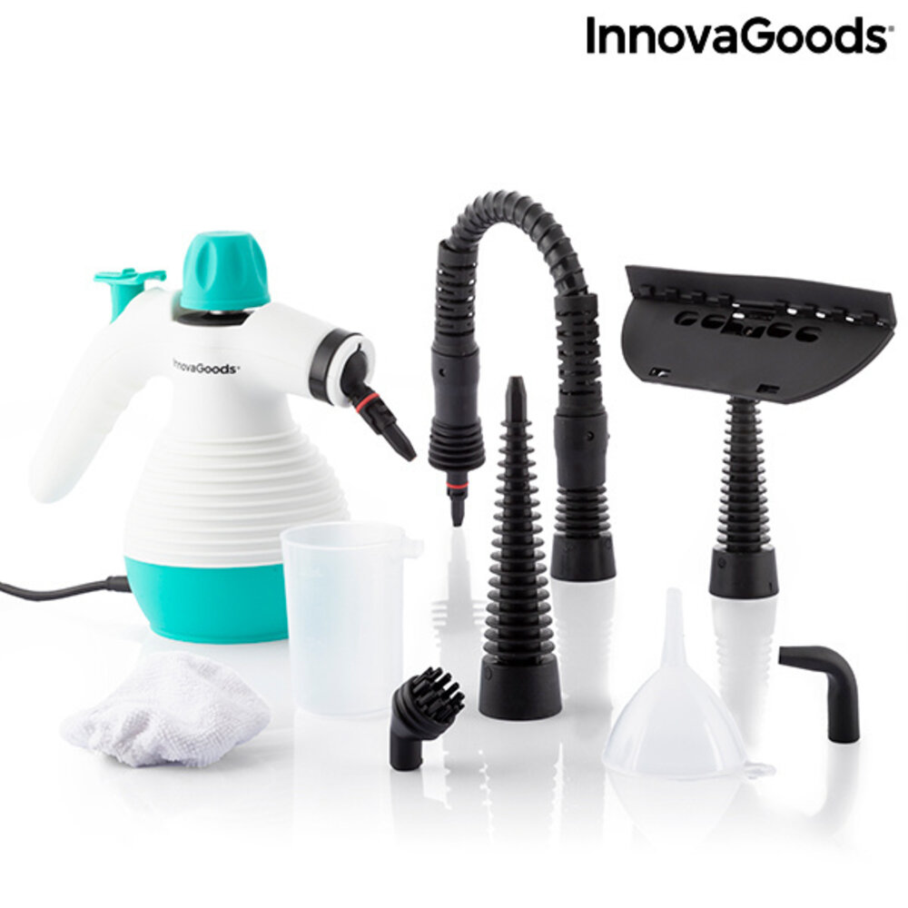 InnovaGoods InnovaGoods 9-in-1 Handstoomreiniger Multifunctioneel - 1000W InnovaGoods InnovaGoods 9-in-1 Handstoomreiniger Multifunctioneel - 1000W