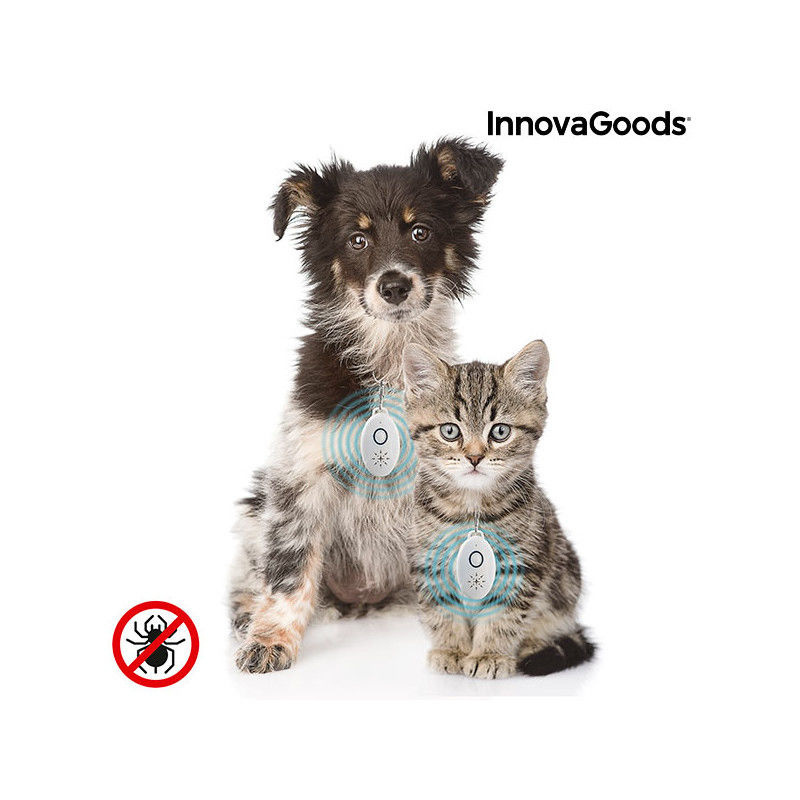 InnovaGoods PetRep - Oplaadbare Ultrasone Parasietenafstoter Voor Huisdieren afbeelding