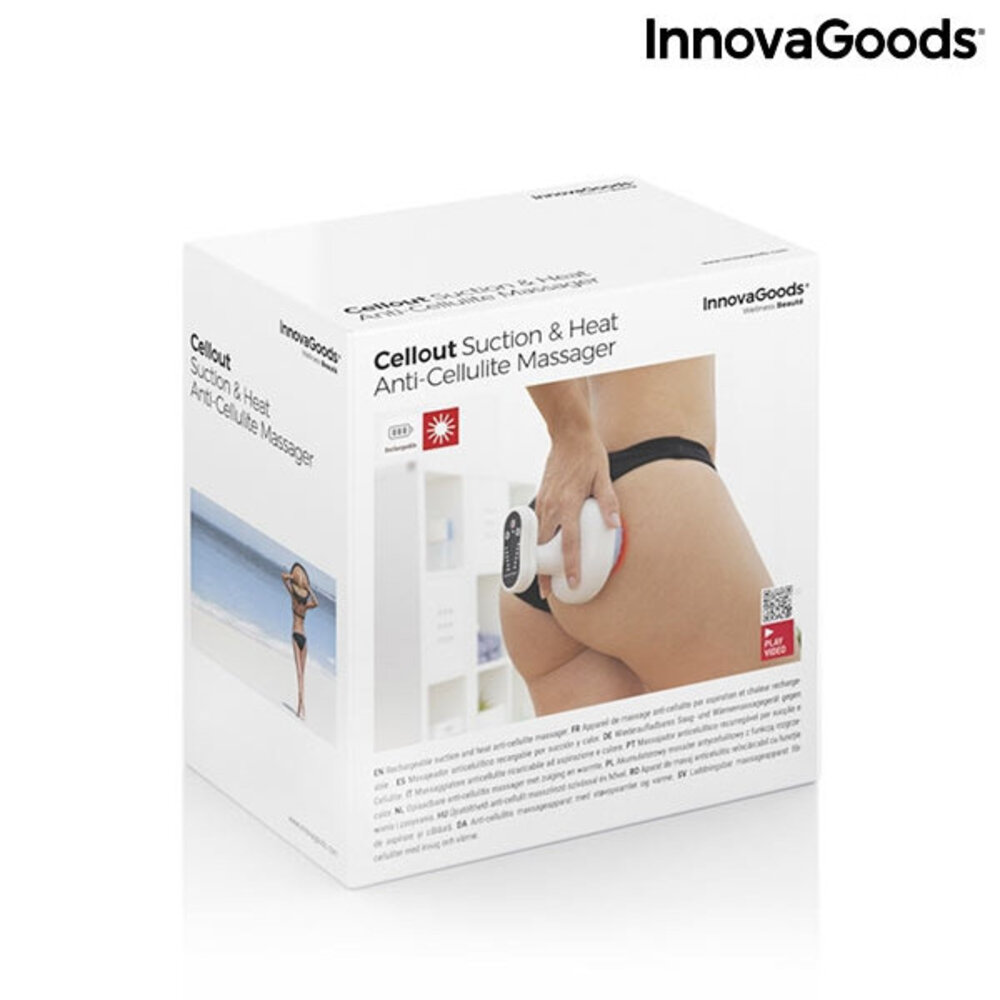 InnovaGoods Innovagoods Cellout - Oplaadbare Anti-Cellulitis Zuig- En Warmtemassage