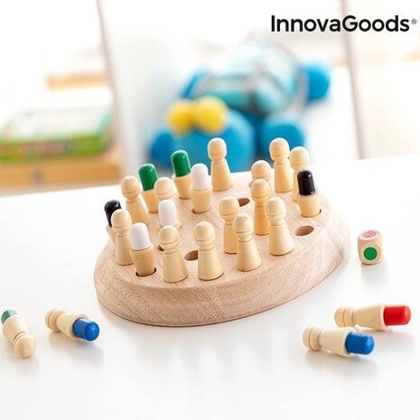 Huismerk Premium Houten Memory Schaken Taeda - 26 Onderdelen Huismerk Premium Houten Memory Schaken Taeda - 26 Onderdelen