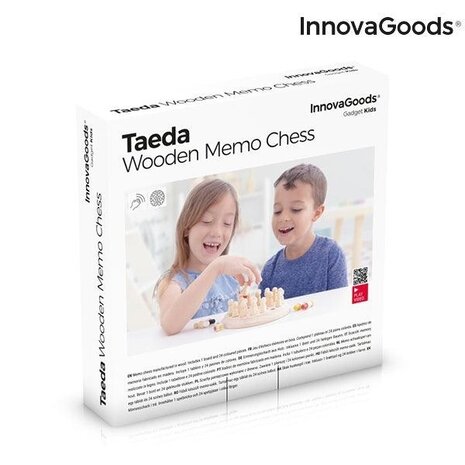 Huismerk Premium Houten Memory Schaken Taeda - 26 Onderdelen Huismerk Premium Houten Memory Schaken Taeda - 26 Onderdelen