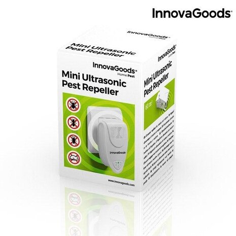 InnovaGoods Premium Ultrasonic Insecten En Knaagdier Verjager - 6 x 10 x 5 cm