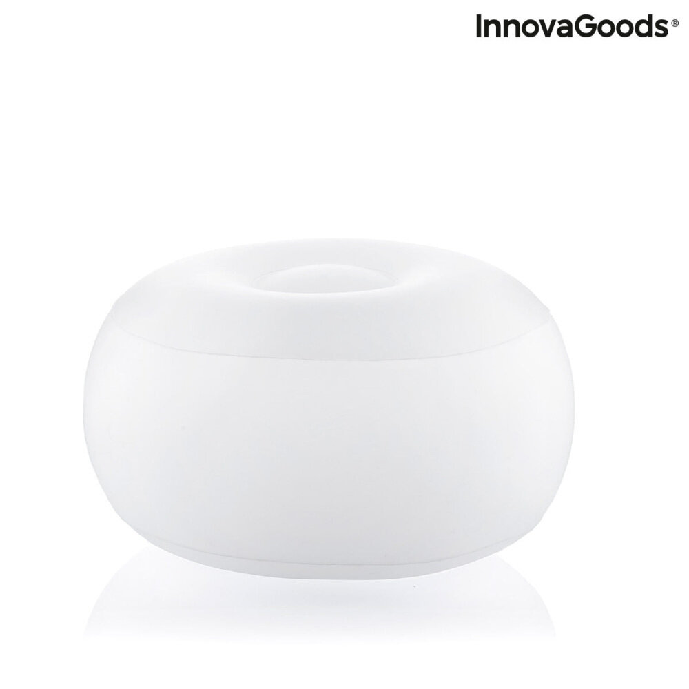 Huismerk Premium Opblaasbare Poef Met LED Verlichting - Ø50 x 30 cm