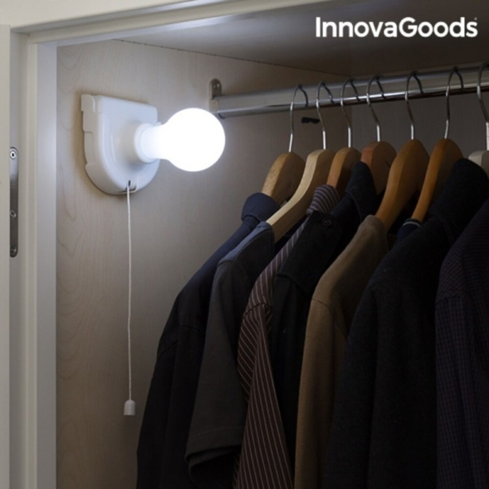Huismerk InnovaGoods Draagbare Ledlamp Treklamp Kledingkast