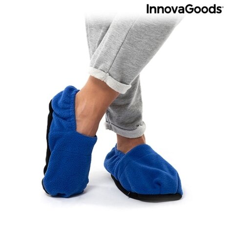 Huismerk Innovagoods Opwarmbare Magnetron Pantoffels - Blauw Huismerk Innovagoods Opwarmbare Magnetron Pantoffels - Blauw