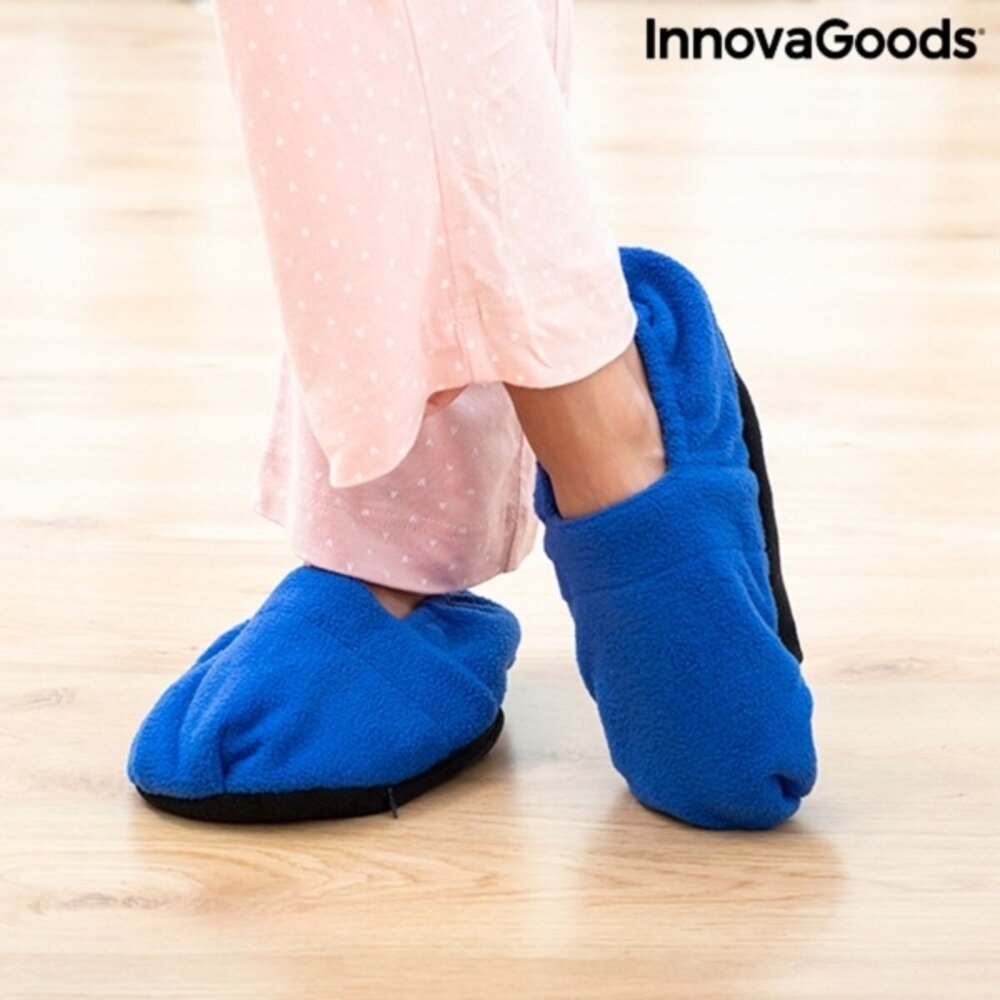 Huismerk Innovagoods Opwarmbare Magnetron Pantoffels - Blauw Huismerk Innovagoods Opwarmbare Magnetron Pantoffels - Blauw