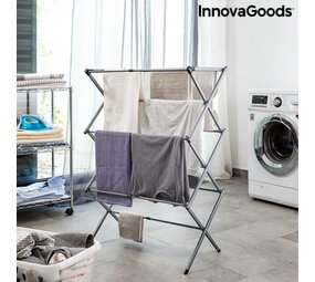 Huismerk Inklapbare en uitschuifbare kledingdroger met 3 niveaus Cloxy Antisnurkmiddelen (11 Stangen) Huismerk Inklapbare en uitschuifbare kledingdroger met 3 niveaus Cloxy Antisnurkmiddelen (11 Stangen)