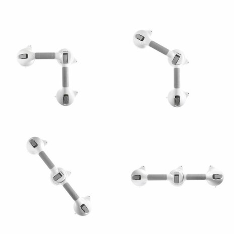 InnovaGoods Dubbele Veiligheidshandgreep met een hoek voor de Badkamer Grabbath  Innovagoods InnovaGoods Dubbele Veiligheidshandgreep met een hoek voor de Badkamer Grabbath  Innovagoods