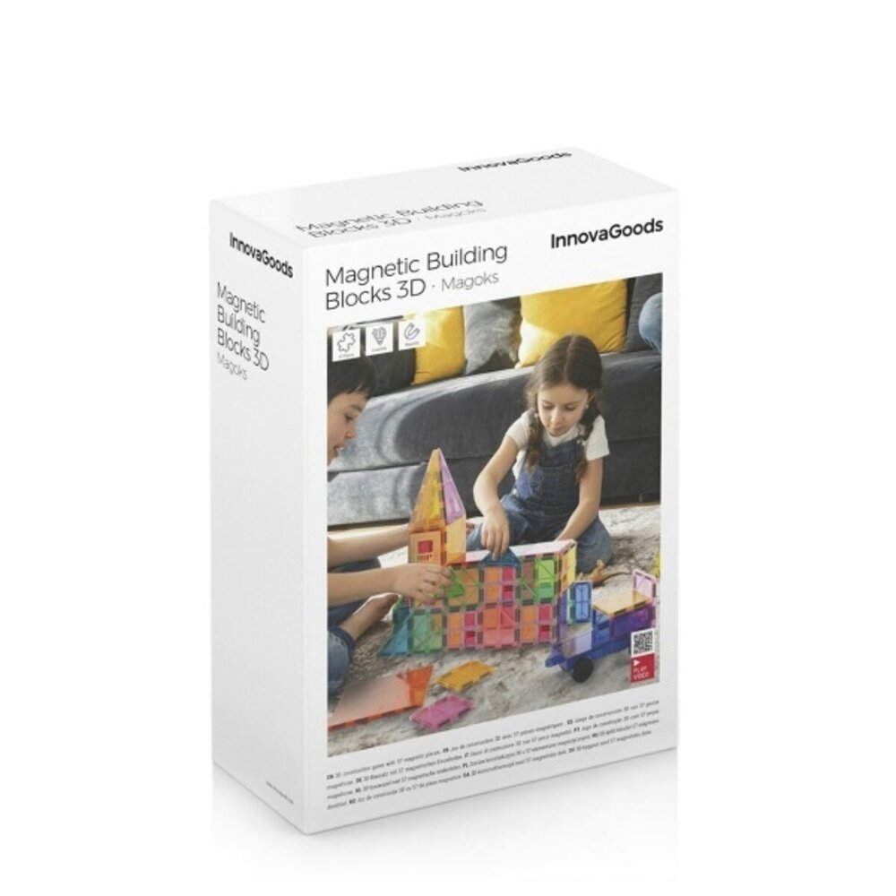 InnovaGoods Innovagoods Magnetische 3D-bouwblokken Magoks- 57 onderdelen InnovaGoods Innovagoods Magnetische 3D-bouwblokken Magoks- 57 onderdelen