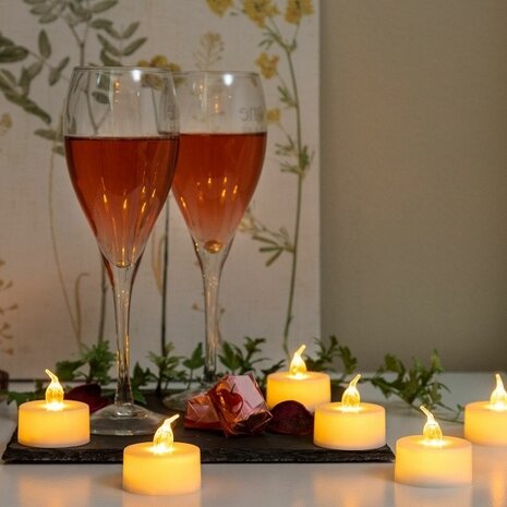 InnovaGoods Innovagoods set Ledtheelichtjes Romandle - 12 Stuks InnovaGoods Innovagoods set Ledtheelichtjes Romandle - 12 Stuks