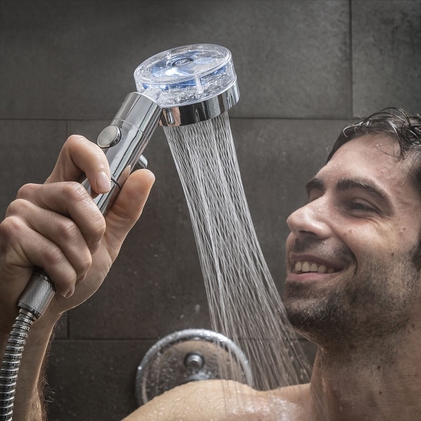 Innovagoods Eco-Douche met Drukpropeller en Zuiveringsfilter Heliwer afbeelding