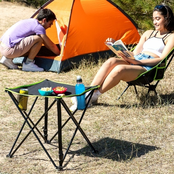 Innovagoods Inklapbare Stoffen Campingtafel met Hoes Cofolby afbeelding