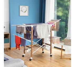 InnovaGoods Innovagoods Verticaal Kledingdroogrek op Wielen Dreeyl - 38 Stangen InnovaGoods Innovagoods Verticaal Kledingdroogrek op Wielen Dreeyl - 38 Stangen