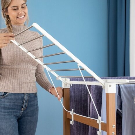 InnovaGoods Innovagoods Verticaal Kledingdroogrek op Wielen Dreeyl - 38 Stangen