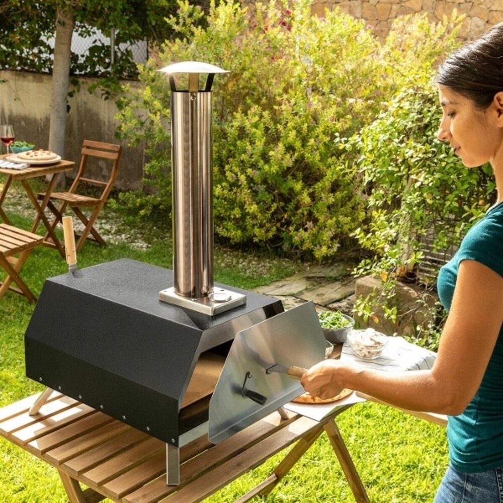 InnovaGoods Innovagoods Pellet Pizza Oven met Accessoires Pizzahvn InnovaGoods Innovagoods Pellet Pizza Oven met Accessoires Pizzahvn