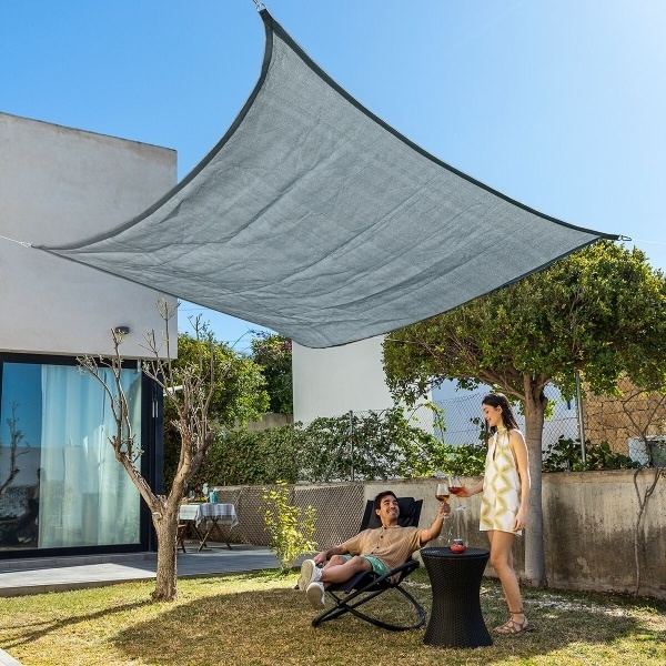 Innovagoods Rechthoekige Schaduwluifel Shazail 2x3m Grijs afbeelding