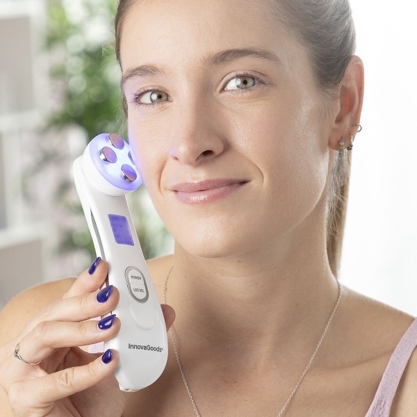 Innovagoods Gezichtsmassager met Radiofrequentie,Fototherapie en Elektrostimulatie Wace afbeelding