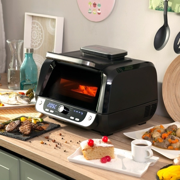 Innovagoods Luchtfriteuse met Grill, Accessoires en Receptenboek Fryinn 12-in-1 afbeelding
