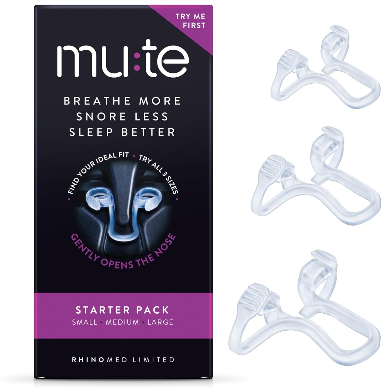 Deepsleep Nasal Dilator Starter Pack - Anti-Snurkoplossing & Ademhalingshulp voor Betere Slaap afbeelding
