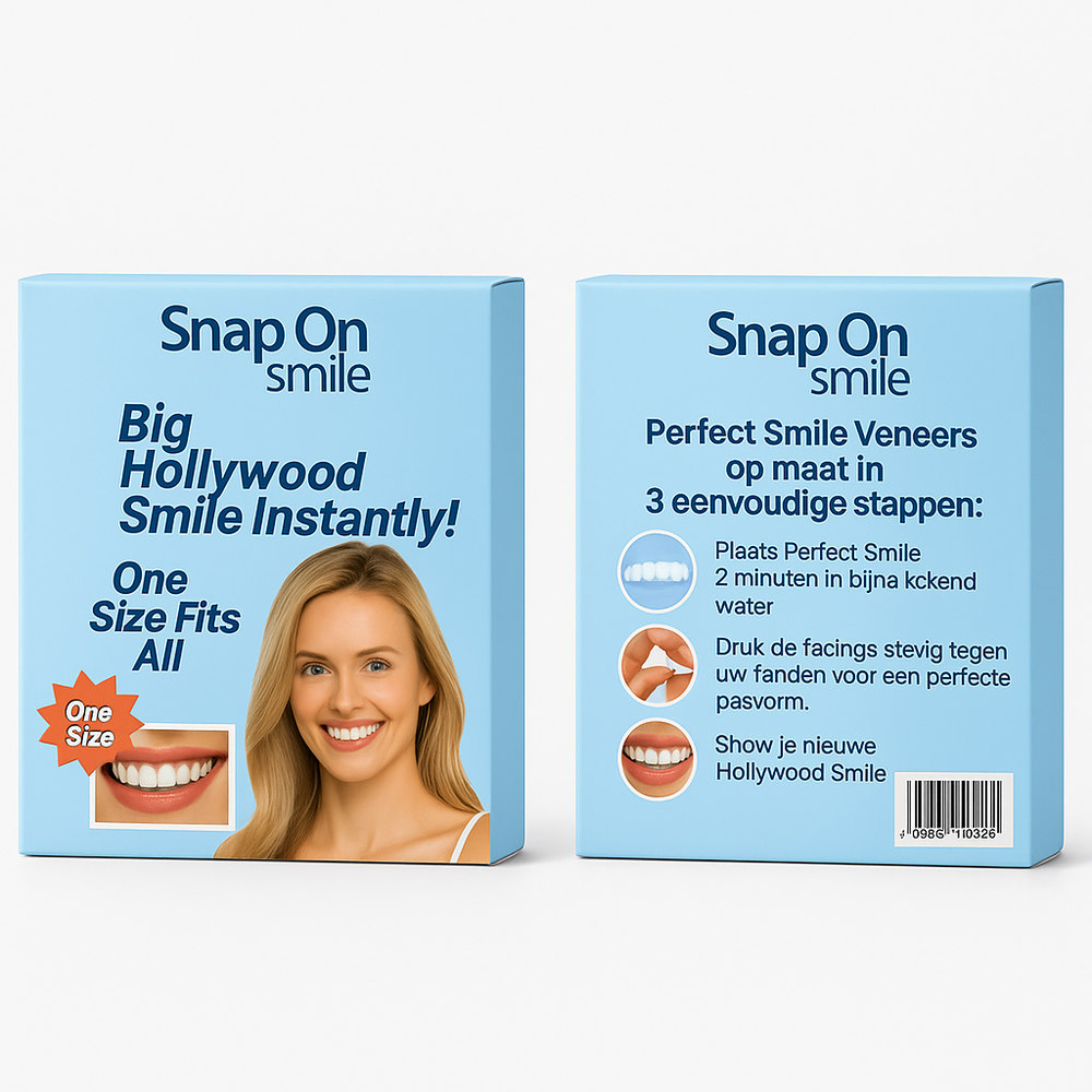 Snapon Smile Nep tanden boven en onder - Witte tanden afbeelding