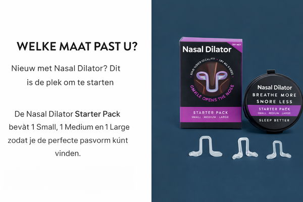 Deepsleep Deepsleep Nasal Dilator Starter Pack – Anti-Snurkoplossing & Ademhalingshulp voor Betere Slaap