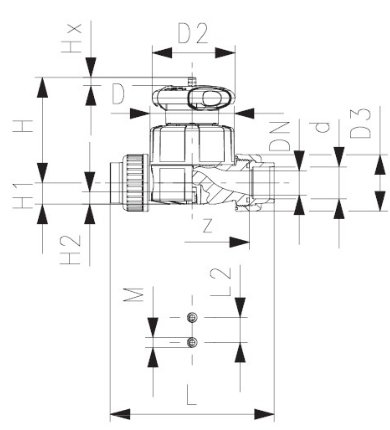 Georg Fischer Diaphragm valve PVC-U type 514