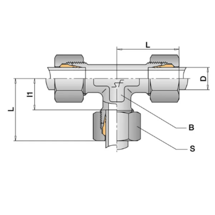 Schwer Fittings Schwer Fittings Equal Tee